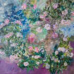 Grand camélias – techniques mixtes — 1,60m x 1,20m