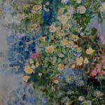 Grand rosier jaune – techniques mixtes — 1,60m x 1,20m