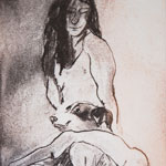 Femme au chien — Nolwenn Guillou