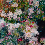 Rhododendrons – techniques mixtes — 1,60m x 1,20m